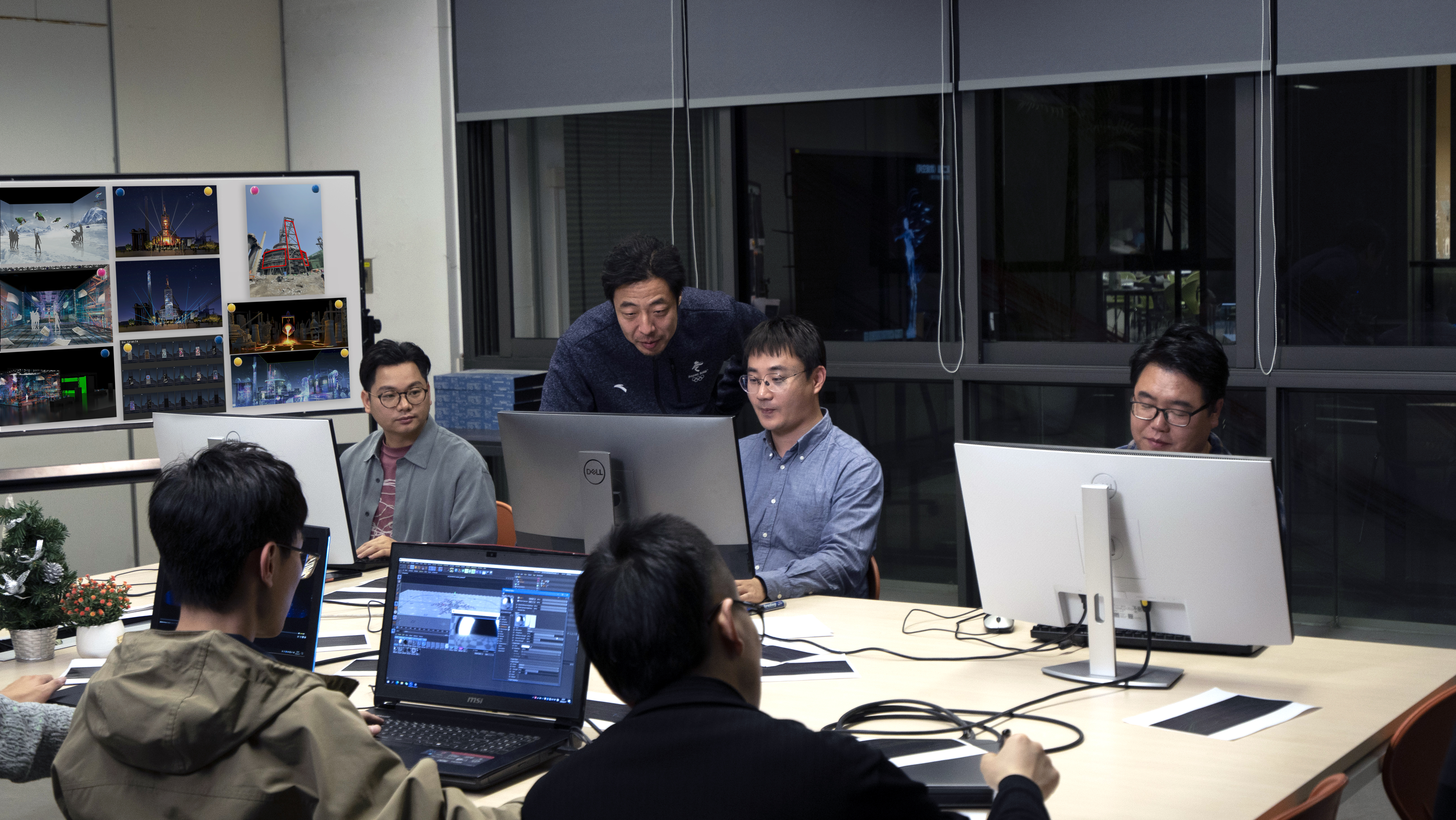 20220216-国家重点研发计划“科技冬奥”重点专项 冬奥会首钢赛区数字化生态创意设计研究与示范-白路斌-王之纲副教授带领研究生团队进行项目研讨3.jpg